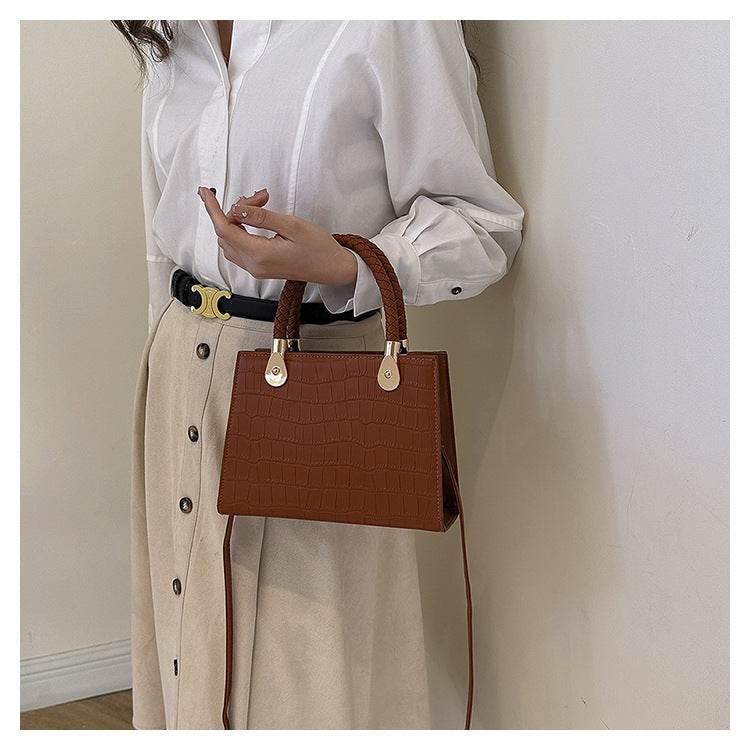 Women's Fashion Small Square Bag Solid Color - MYLUXURY LANE ENTERPRISE