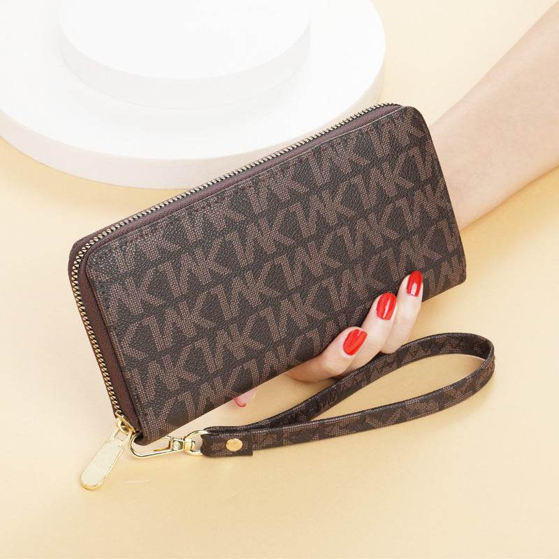 Printing Multiple Card Slots Large Capacity New Zipper Handbag - MYLUXURY LANE ENTERPRISE