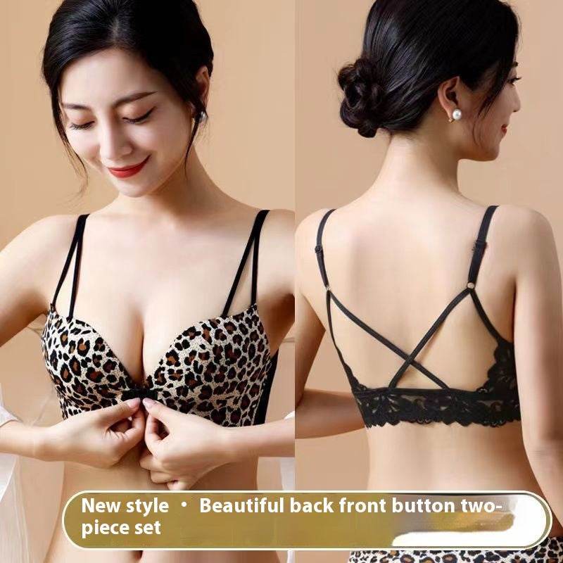Front Buckle Bra Push Up Small Breast Push Up Sexy Cross Sling - MYLUXURY LANE ENTERPRISE