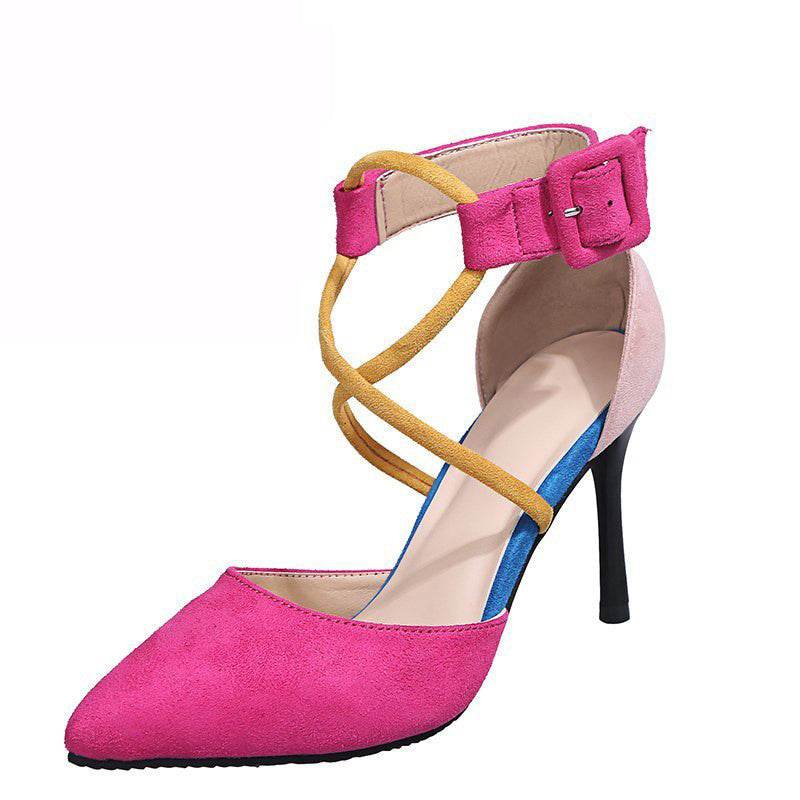 Summer Pointed Toe Cross Strap Women's Sandals - MYLUXURY LANE ENTERPRISE