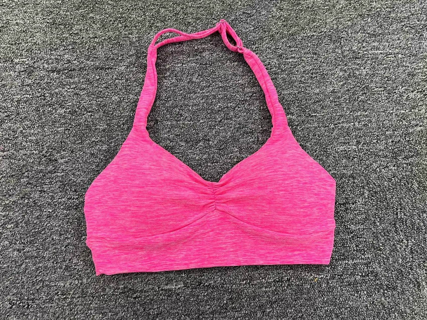 Adjustable Shoulder Strap Halter Sports Bra - MYLUXURY LANE ENTERPRISE