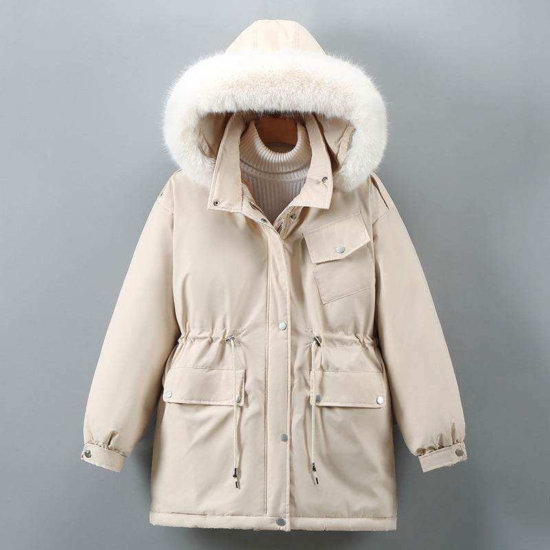 Women's Clothing Slimming Thickened Mid-length Down Cotton Jacket Coat - MYLUXURY LANE ENTERPRISE