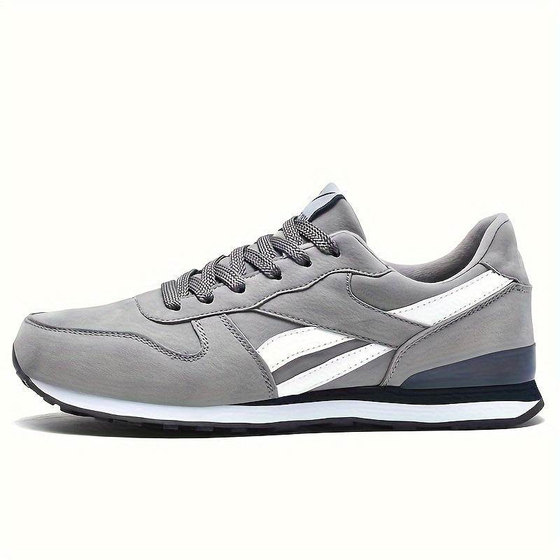 Stylish Men's Low-Top Sneakers - Breathable PU Upper, Soft Fabric Inner & Insole, Durable Rubber Sole - Comfortable, Versatile, and Water-Resistant Shoes for Daily Life, Fitness, and Casual Sports - MYLUXURY LANE ENTERPRISE