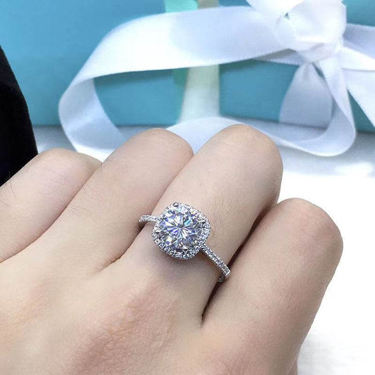 Four Claw Square Moissanite Diamond Ring - MYLUXURY LANE ENTERPRISE