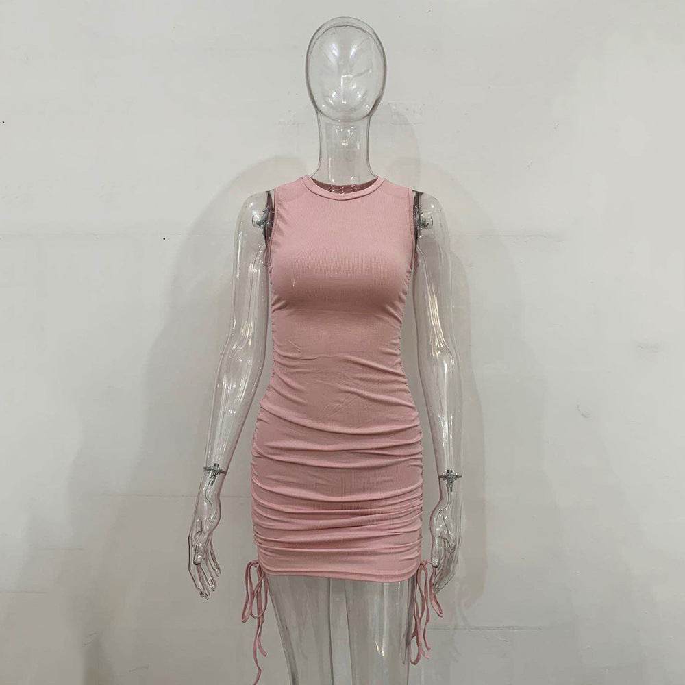 Fashionable And Simple Slim Bag Hip Vest Dress - MYLUXURY LANE ENTERPRISE