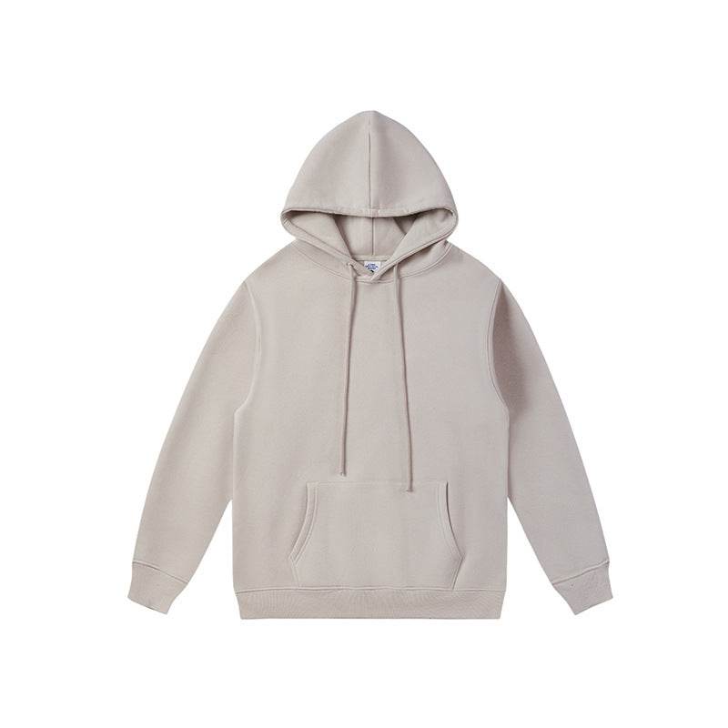Autumn And Winter Fleece-lined Thick Hooded Solid Color Hoodie Shorts - MYLUXURY LANE ENTERPRISE