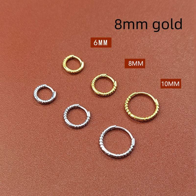 Special Interest Light Luxury Design Rounded Edge Zircon Earrings - MYLUXURY LANE ENTERPRISE