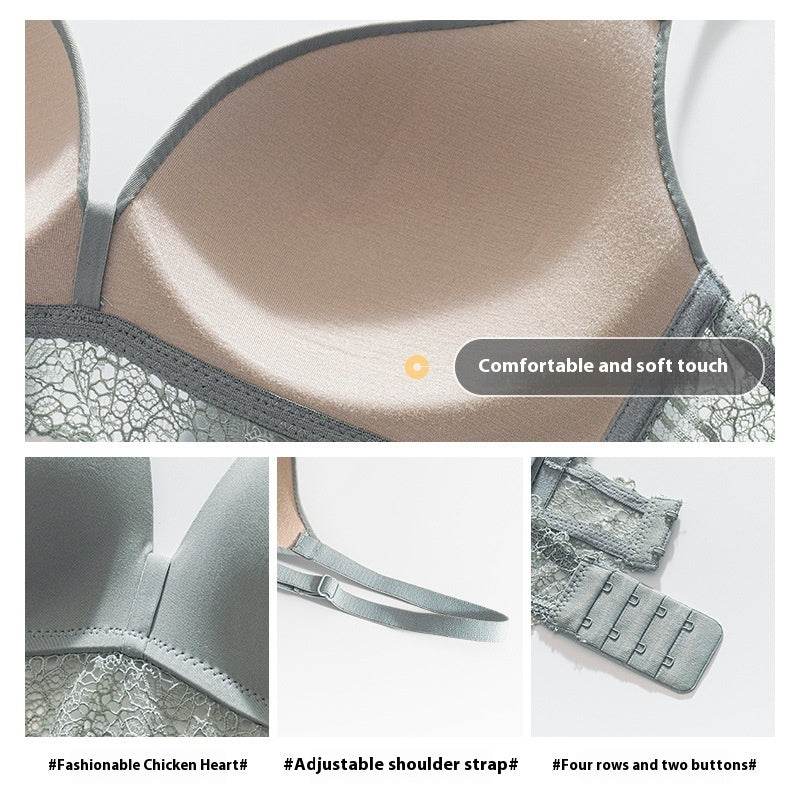 Wireless One Piece Underwear Thin Push Up And Anti-sagging Bra - MYLUXURY LANE ENTERPRISE