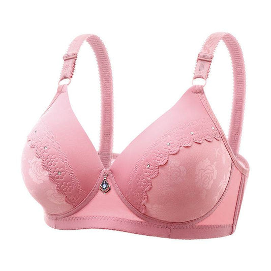 Lace Jacquard Comfortable Thin Bra - MYLUXURY LANE ENTERPRISE