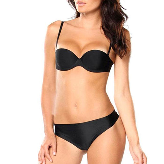 Hot Sexy Black Push Up Bra And Thong Set - MYLUXURY LANE ENTERPRISE