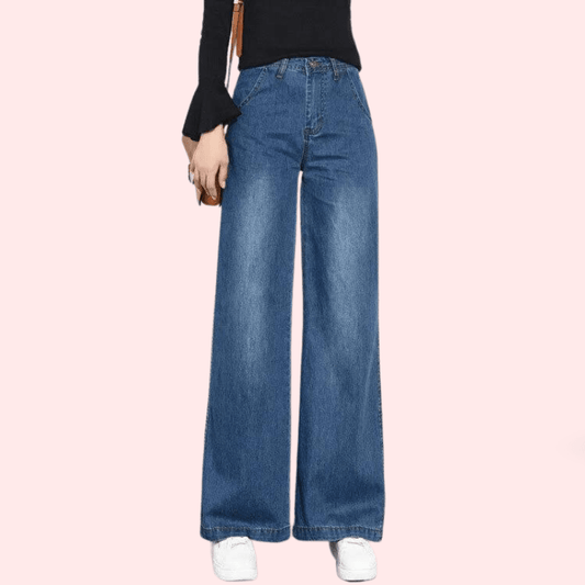 Women's Classic High Waist Wide Leg Jeans - MYLUXURY LANE ENTERPRISE
