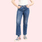 Women's 90s Blue Denim Straight Leg Jeans - MYLUXURY LANE ENTERPRISE
