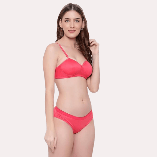 Non-Wired Cotton Push-Up Bra Panty for Women - MYLUXURY LANE ENTERPRISE