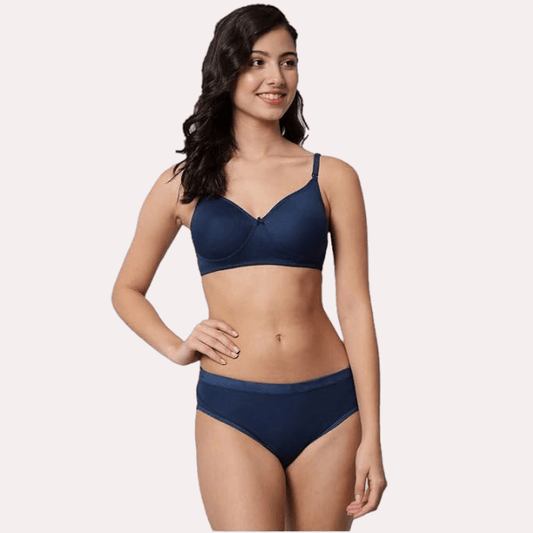 Classic Cotton Sexy Bra & Panty Set - MYLUXURY LANE ENTERPRISE