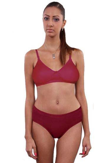 Organic Cotton Brown Bra Panty Set For Humid Weather - MYLUXURY LANE ENTERPRISE