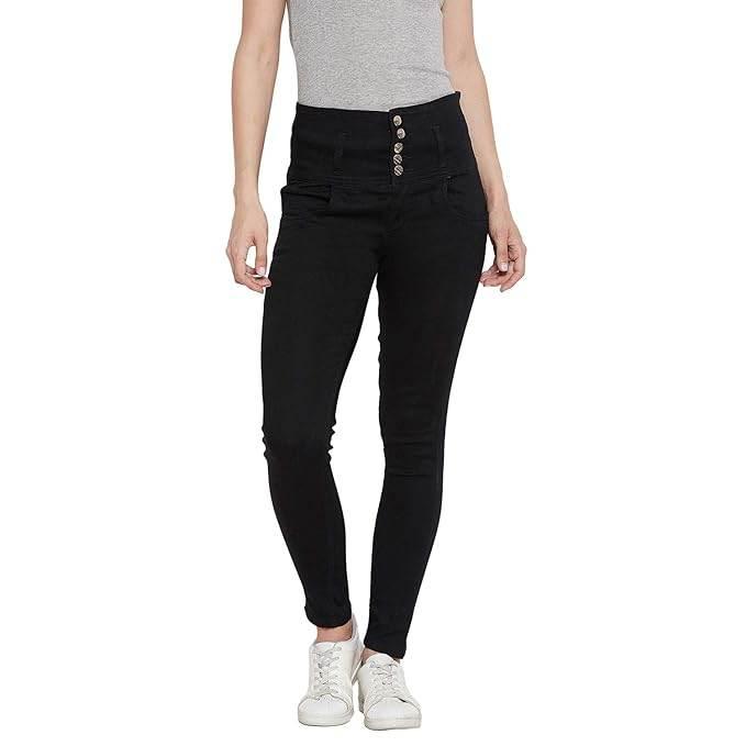 Black Women's Slim Fit Jeans - MYLUXURY LANE ENTERPRISE