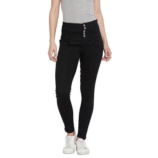Black Women's Slim Fit Jeans - MYLUXURY LANE ENTERPRISE