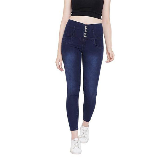 Blue Women's Slim Fit Jeans - MYLUXURY LANE ENTERPRISE