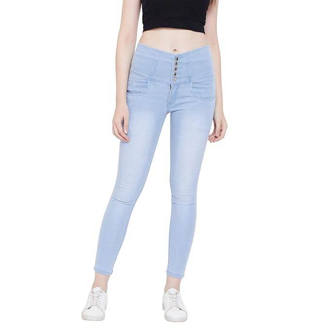 Sky Blue Women's Slim Fit Jeans - MYLUXURY LANE ENTERPRISE