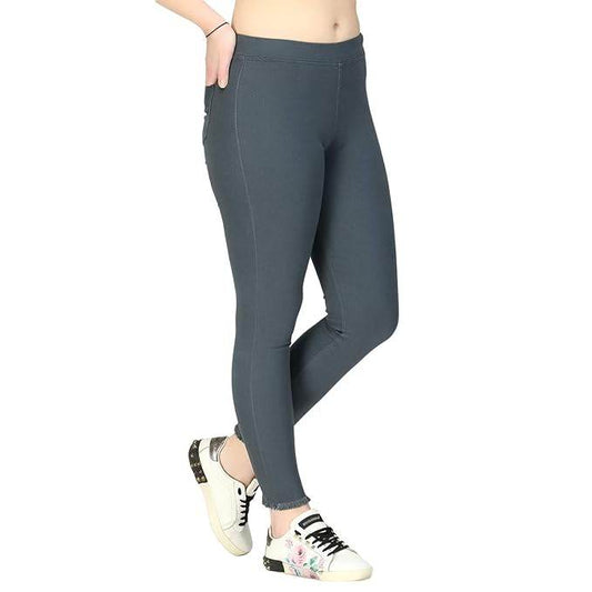 Clothing Women's Grey Regular Fit Jeans - MYLUXURY LANE ENTERPRISE