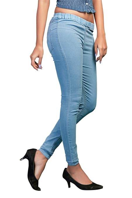 Classy Blue Womens Slim Fit Denim Stretchable Jeggings - MYLUXURY LANE ENTERPRISE