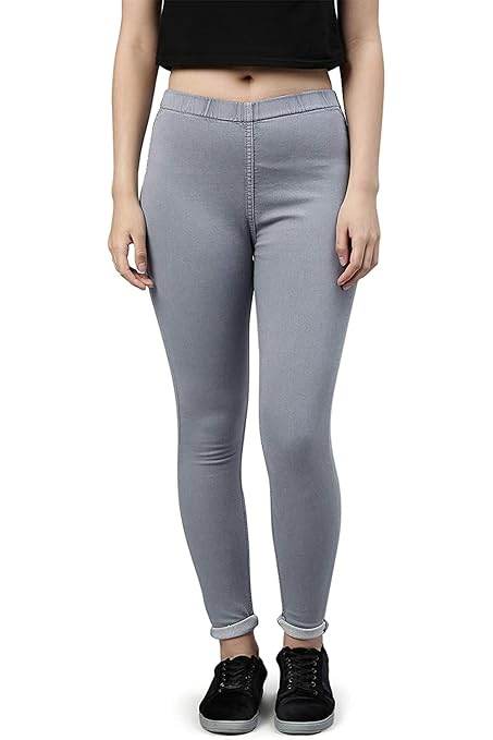 Classic Grey Womens Slim Fit Denim Stretchable Jeggings - MYLUXURY LANE ENTERPRISE
