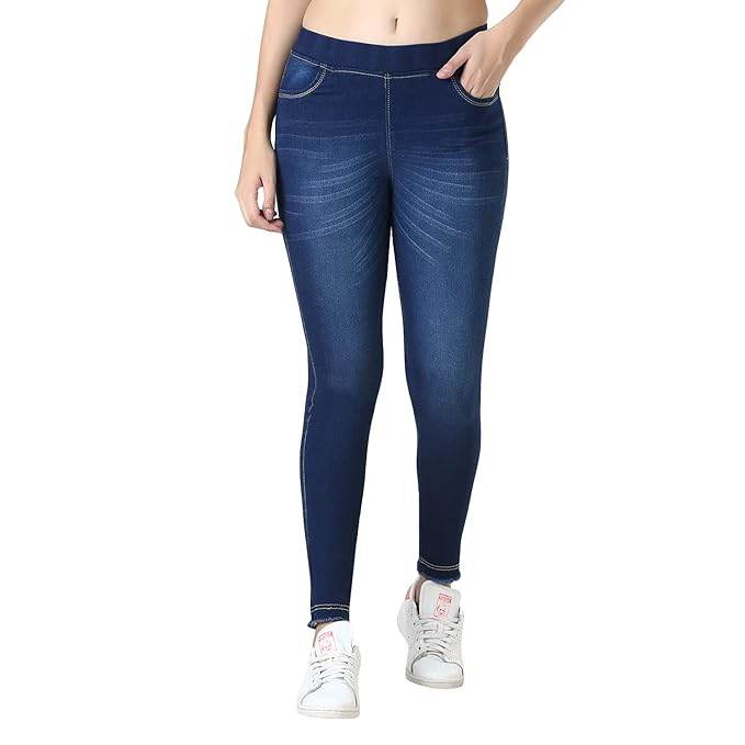 Elegant Blue Stretchable High Rise Denim Jegging - MYLUXURY LANE ENTERPRISE