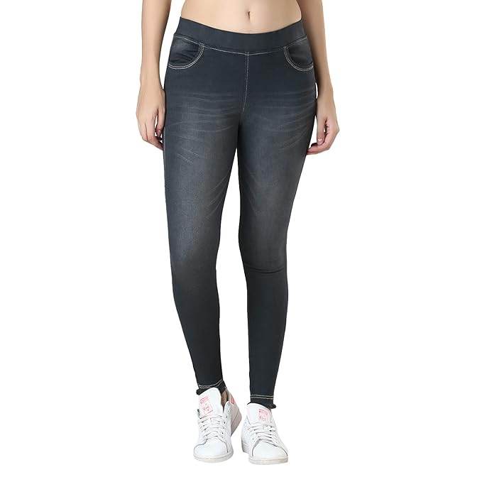 Classic Grey Stretchable High Rise Denim Jegging - MYLUXURY LANE ENTERPRISE