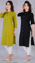 Combo Pack 2 Cotton Slub Kurti For Women - MYLUXURY LANE ENTERPRISE