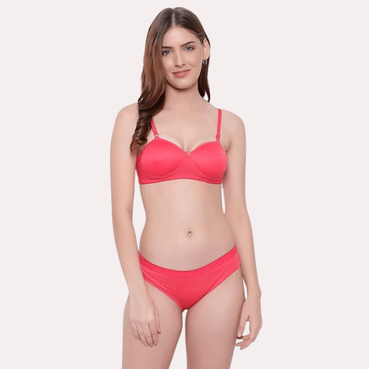 Non-Wired Cotton Push-Up Bra Panty for Women - MYLUXURY LANE ENTERPRISE