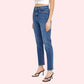 Women's High Rise Classic Slim Straight Denim Jeans - MYLUXURY LANE ENTERPRISE