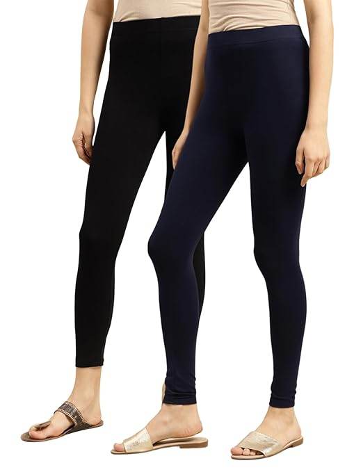 Set 2 Women Cotton Ankle Length Leggings - MYLUXURY LANE ENTERPRISE