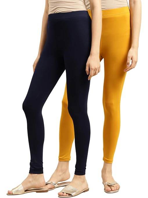 Pk 2 Classy Women Cotton Ankle Length Leggings - MYLUXURY LANE ENTERPRISE