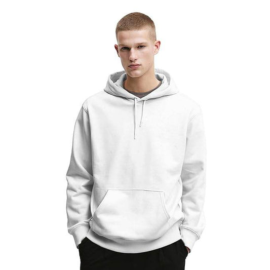 Mens Cotton Fleece Plain White Hoodie - MYLUXURY LANE ENTERPRISE