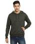 Mens Fleece Plain Olive Melange Hoodie - MYLUXURY LANE ENTERPRISE