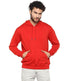 Mens Fleece Plain Red Hoodie - MYLUXURY LANE ENTERPRISE