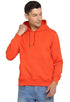 Mens Fleece Plain Orange Hoodie - MYLUXURY LANE ENTERPRISE