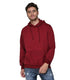 Men Plain Solid Maroon Hoodie - MYLUXURY LANE ENTERPRISE