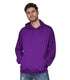 Men Plain Solid Purple Hoodie - MYLUXURY LANE ENTERPRISE