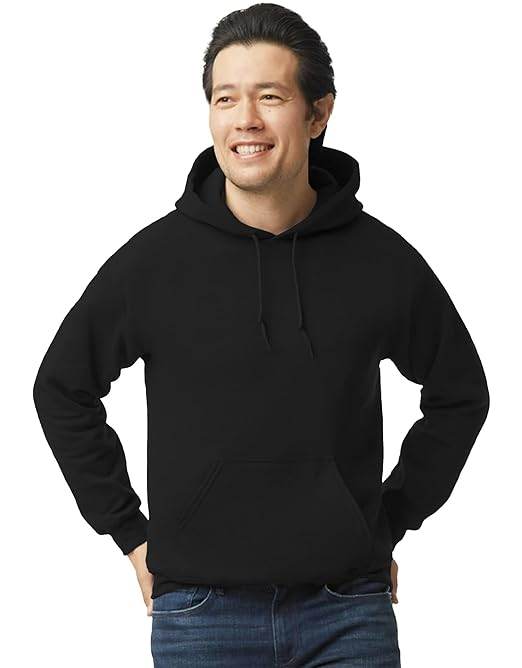 Men's Cotton Blend Black Hooded - MYLUXURY LANE ENTERPRISE
