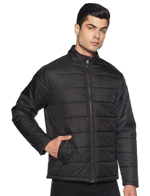 Men's Polyester Standard Black Jacket - MYLUXURY LANE ENTERPRISE