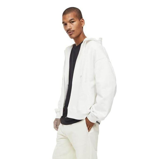 Men's Plain Chain Cotten White Jacket - MYLUXURY LANE ENTERPRISE