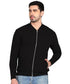 Men Solid Front Zipper Black Jacket - MYLUXURY LANE ENTERPRISE