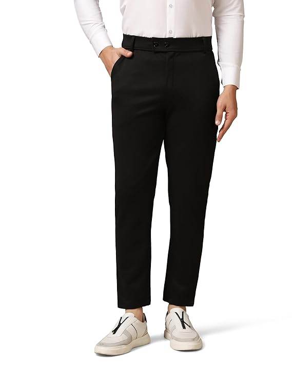 Men's Regular Casual Black Pants - MYLUXURY LANE ENTERPRISE