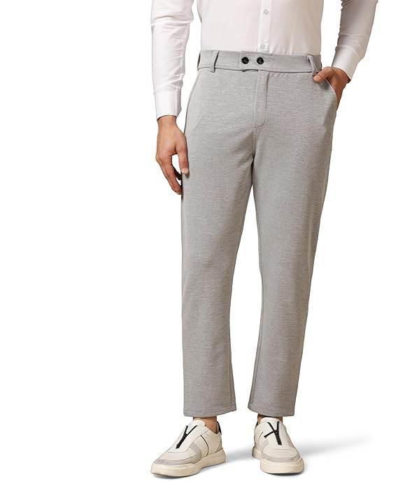 Men's Regular Casual Grey Pants - MYLUXURY LANE ENTERPRISE