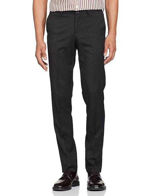 Men's Stretchable Formal Graphite Grey Pants - MYLUXURY LANE ENTERPRISE