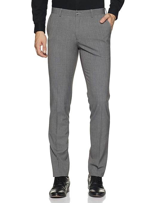 Men's Stretchable Formal Grey Pants - MYLUXURY LANE ENTERPRISE