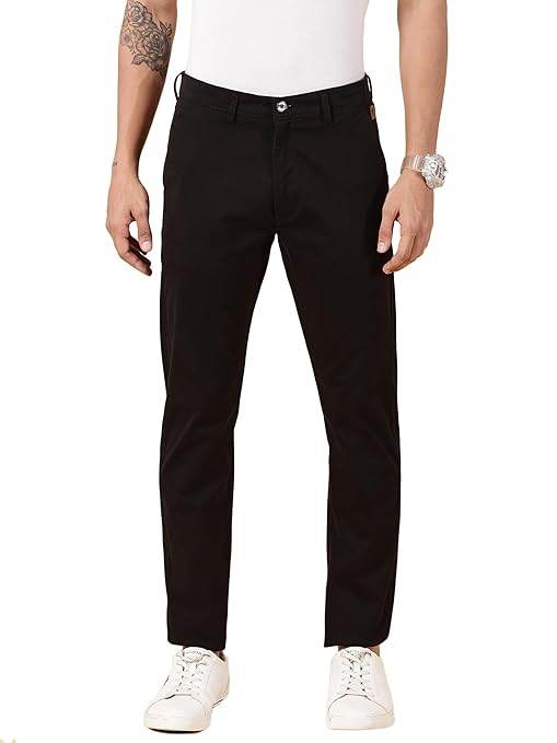 Men Chinos Casual Black Trousers - MYLUXURY LANE ENTERPRISE