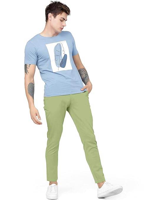 Men Plain Regular Fit Parrot Pant - MYLUXURY LANE ENTERPRISE