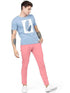 Men Plain Regular Fit Pink Pant - MYLUXURY LANE ENTERPRISE